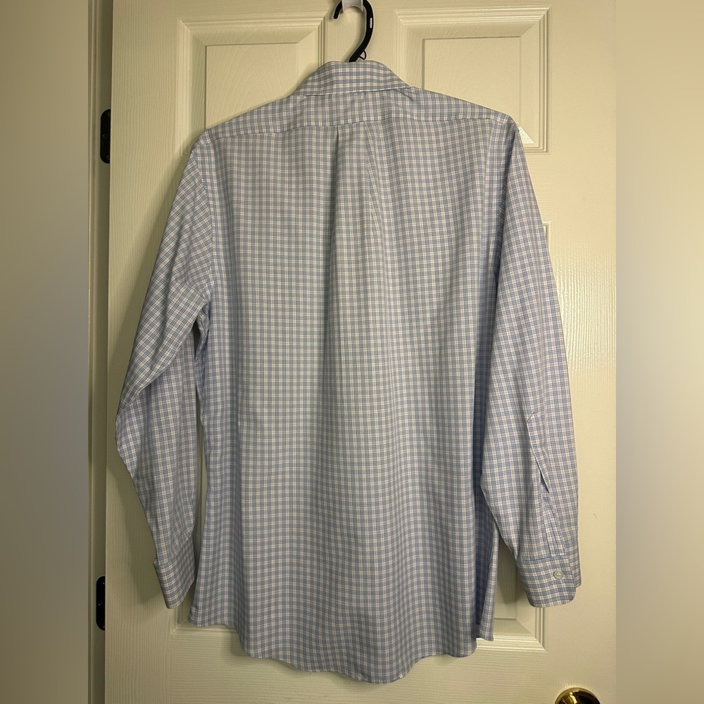 Brooks Brothers Light Blue Gingham Shirt - Picture 4 of 5